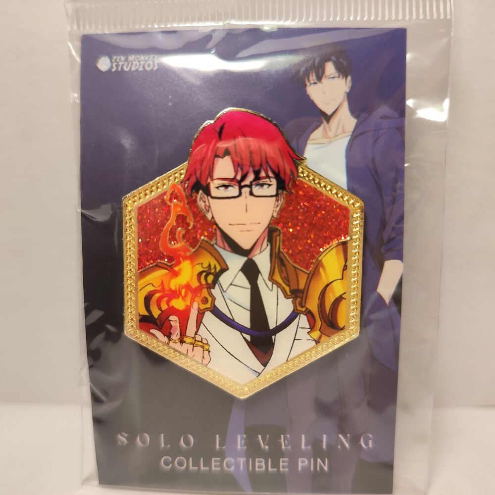 Solo Leveling Choi Jong In Enamel Pin Official Anime Collectible Figure Badge